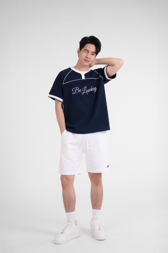 Áo Boxy Phối Viền Be Lowkey - BFTS021