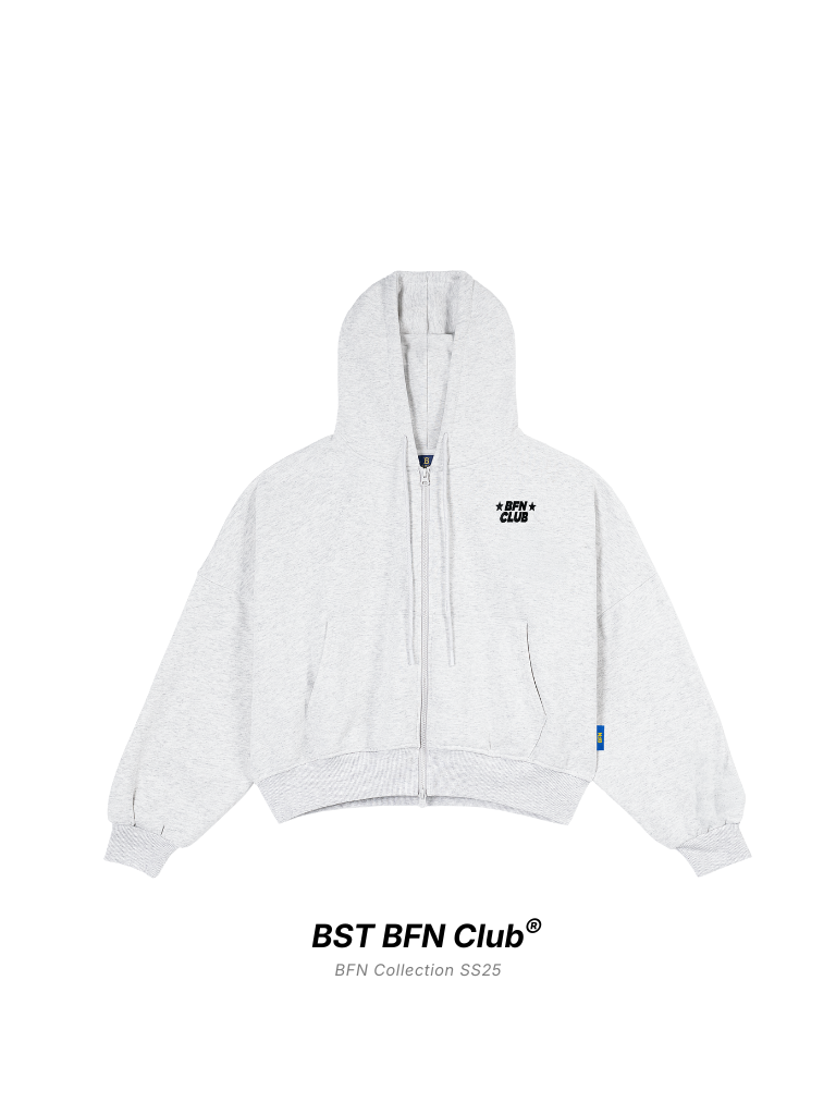 Áo Hoodie Zip Boxy BFN Club - BFHDZ001