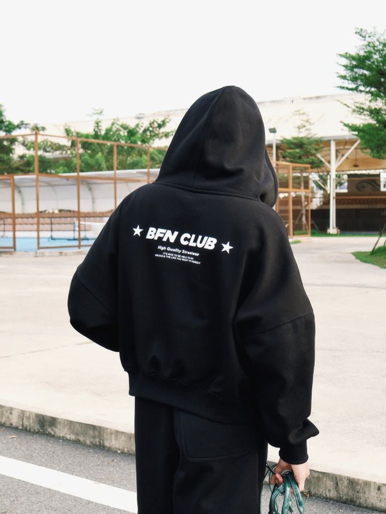 Áo Hoodie Zip Boxy BFN Club - BFHDZ001