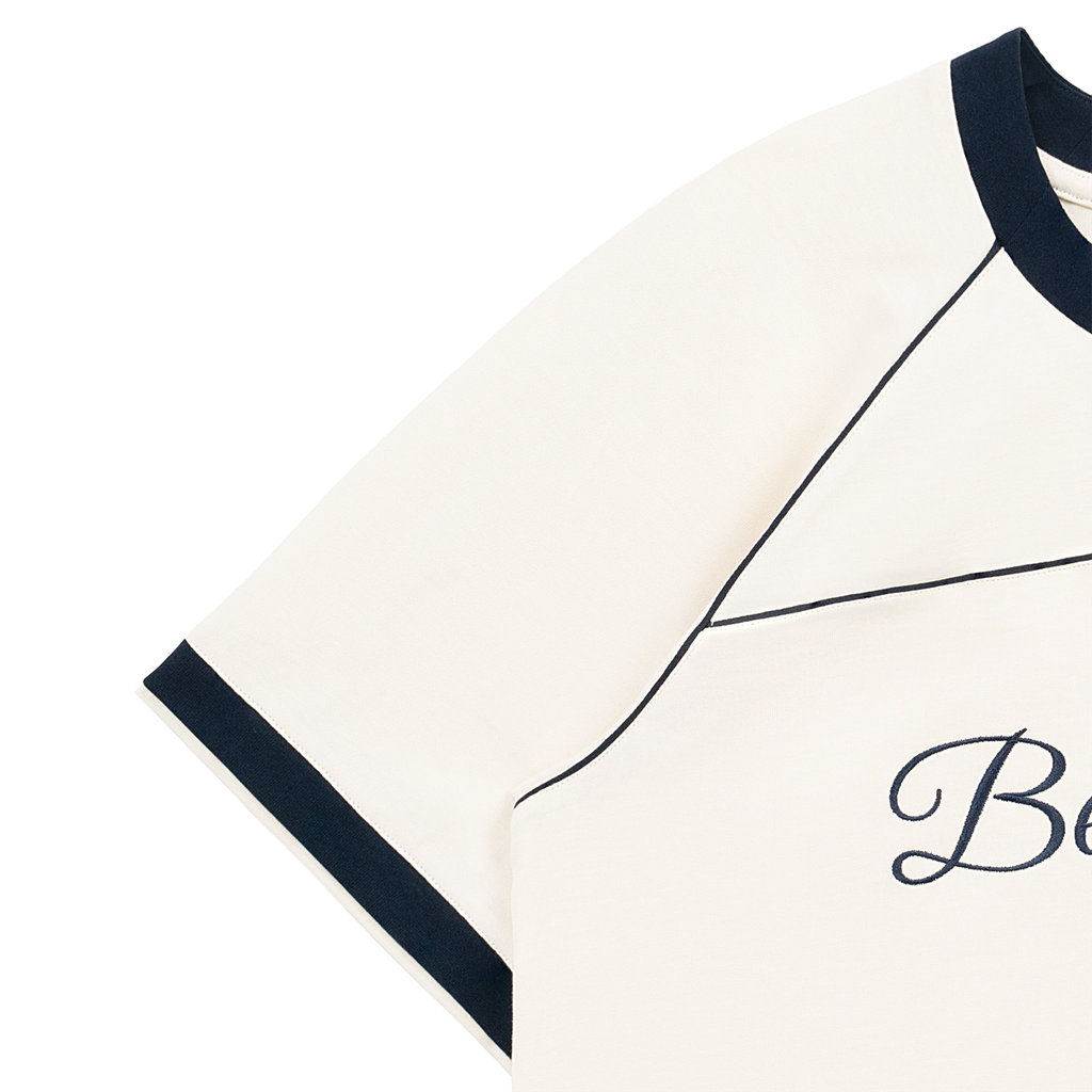 Áo Boxy Phối Viền Be Lowkey - BFTS021