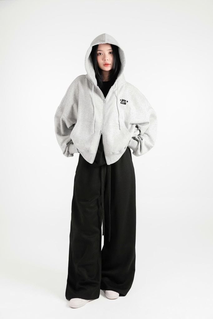 Áo Hoodie Zip Boxy BFN Club - BFHDZ001