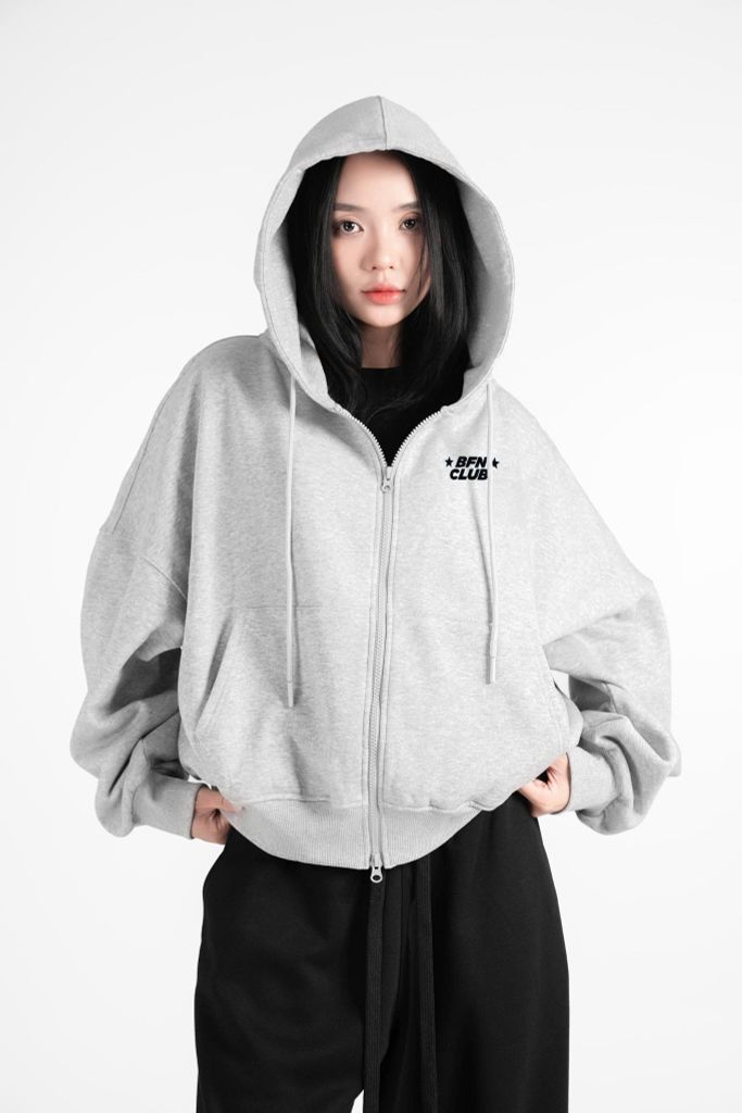 Áo Hoodie Zip Boxy BFN Club - BFHDZ001
