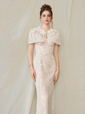  Kalina Floral Lace Embellished Bolero 