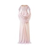  MORVEN Draped Hood Maxi Dress 