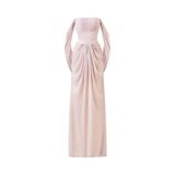  MORVEN Draped Hood Maxi Dress 