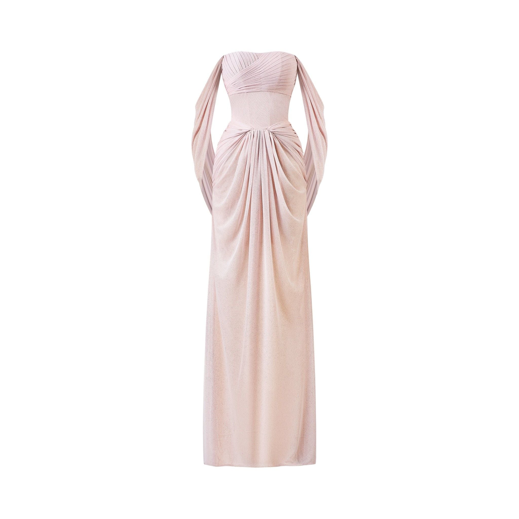  MORVEN Draped Hood Maxi Dress 