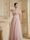  Balévia Blush Tulle Corset Gown Dress 