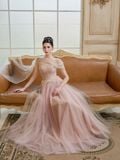  Balévia Blush Tulle Corset Gown Dress 
