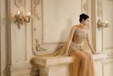  Ivresse Gold Peplum Corset Top 