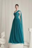  Andromé Mallard Green Soft Mesh Gown Dress 