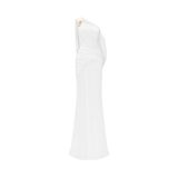  Celoria White Draped Corset Multiway Dress 