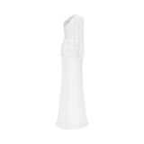  Celoria White Draped Corset Multiway Dress 