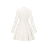  Nivora Cream Lace Flared Mini Dress 