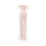  MIREL Off Shoulder Lace Maxi Dress 