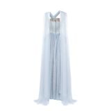  SAVIRA Embellished Tulle Maxi Dress 