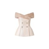  DORELL Off-Shoulder Peplum Top 