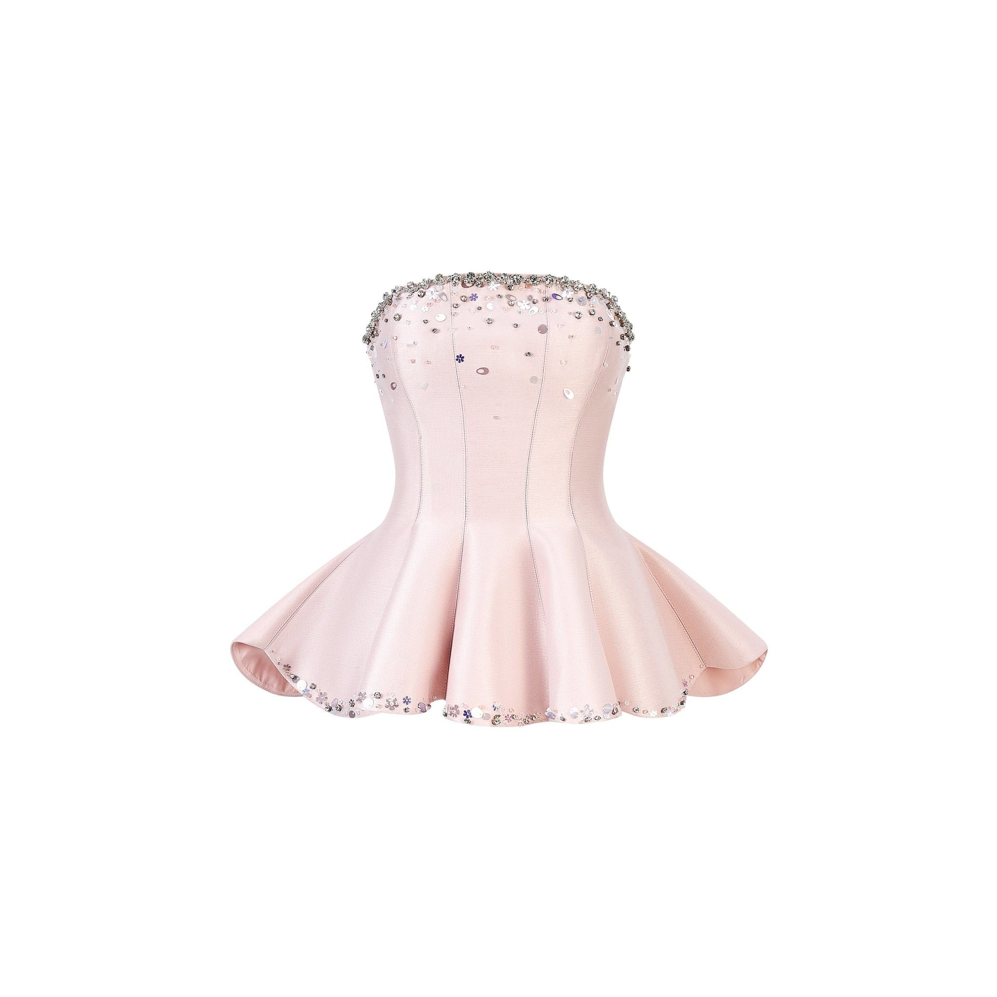  ORELISSE Strapless Flared Top 