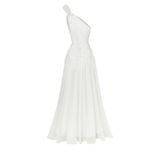  Odenlin Embellished One-Shoulder Draped Dress 