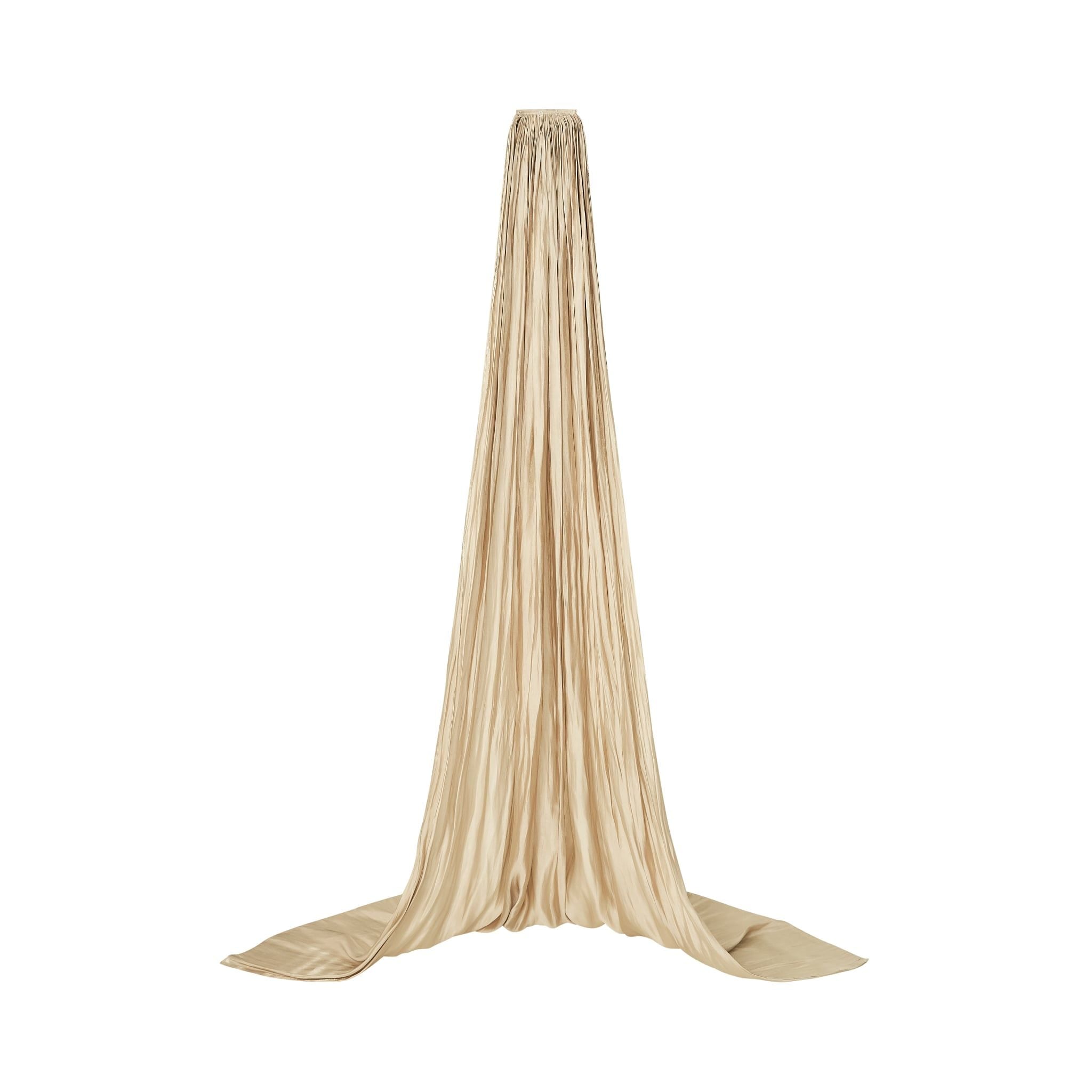  ZELIA Floor-Length Silk Cape 