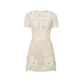  Margot Floral Lace Embellished Mini Dress 