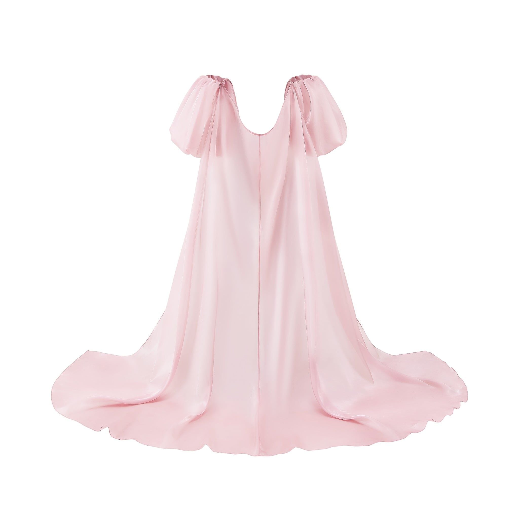  Paléa High-Gloss Organza Maxi Cape 