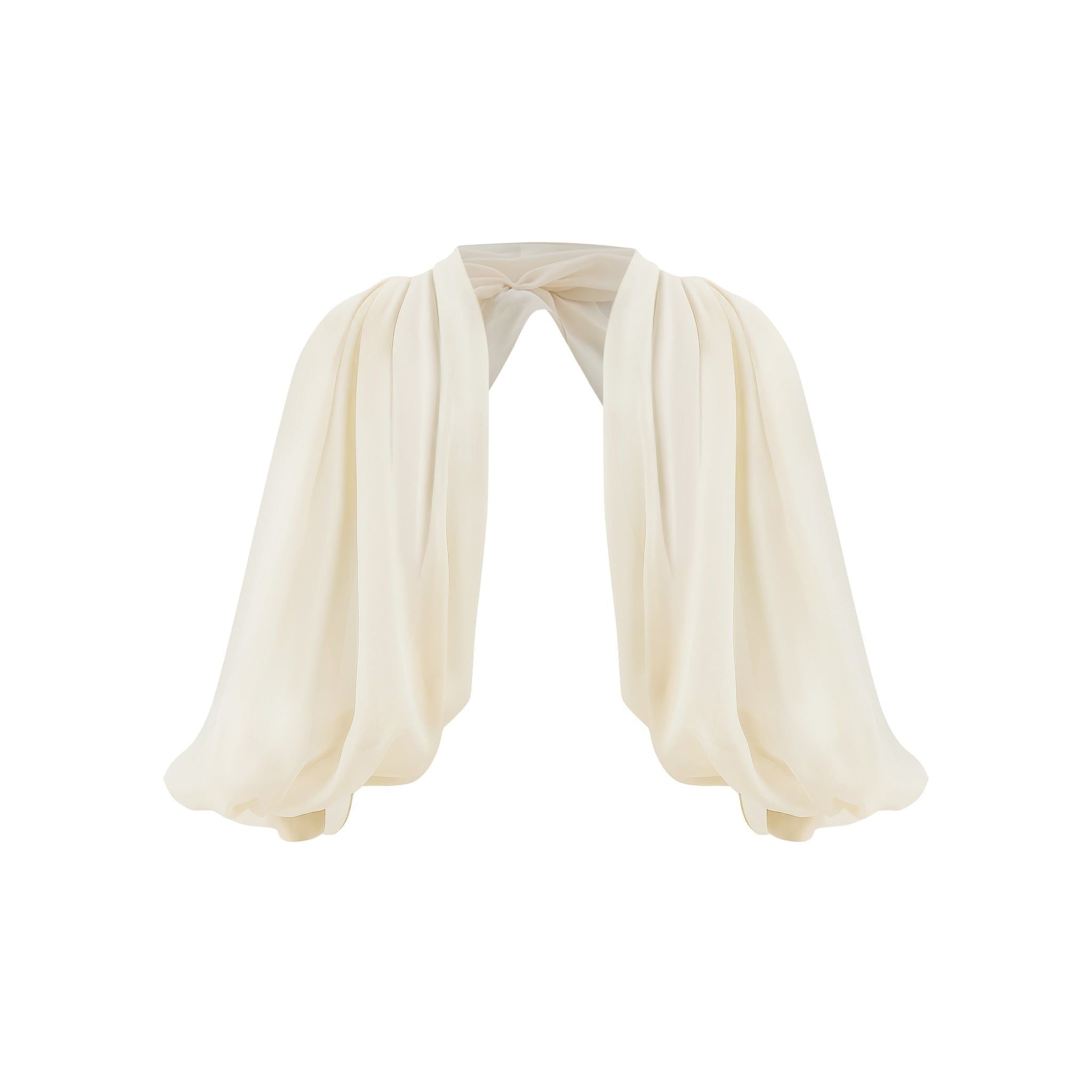  Solstice Poet Sleeve Embellished Sheer Cape 