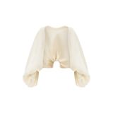  Celestine Poet Sleeve Embellished Sheer Cape 