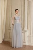  SAVIRA Embellished Tulle Maxi Dress 