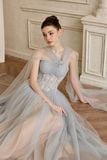  SAVIRA Embellished Tulle Maxi Dress 