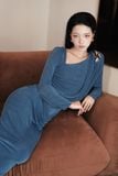  VALORIA Draped Column Maxi Dress 