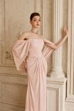  MORVEN Draped Hood Maxi Dress 