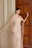  MIREL Off Shoulder Lace Maxi Dress 