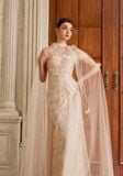 MIREL Off Shoulder Lace Maxi Dress 