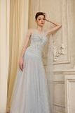  LORAINE Strapless Maxi Dress with Scarf 