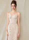  Kalina Floral Lace Embellished Midi Dress 