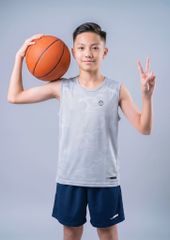Set Thể Thao Cộc Tay Bé Trai Siêu Nhẹ Ultra Light (Xám Nhạt + Navy 03 Form Ngắn)
