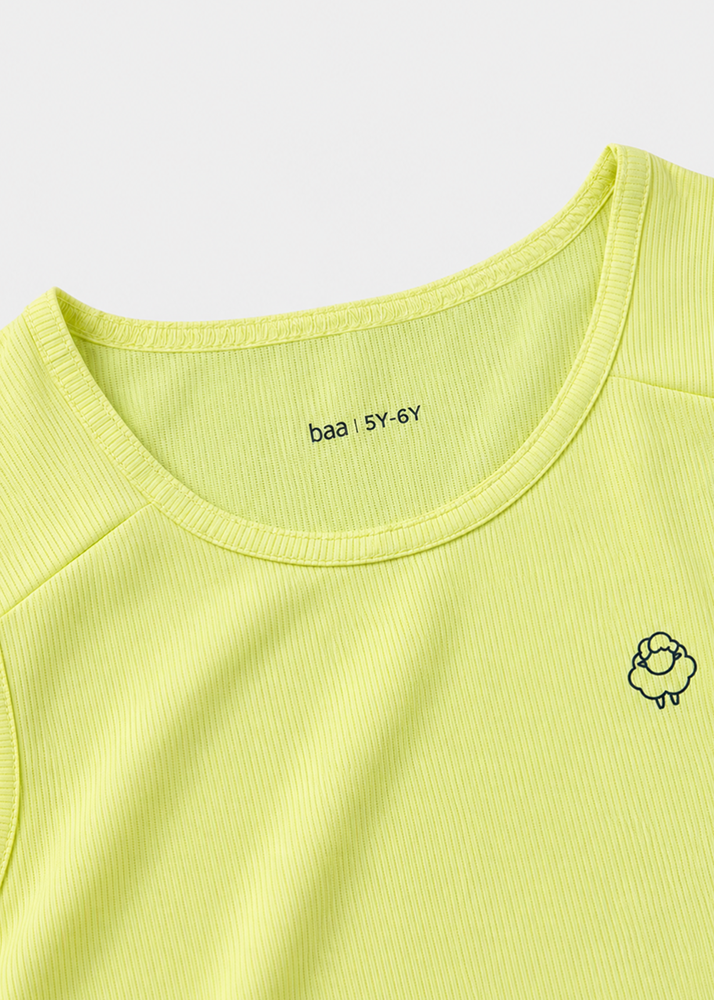 Set Thể Thao Tank Top Bé Trai Siêu Mát Ultra Cool (Vàng + Quần Dù Xám)
