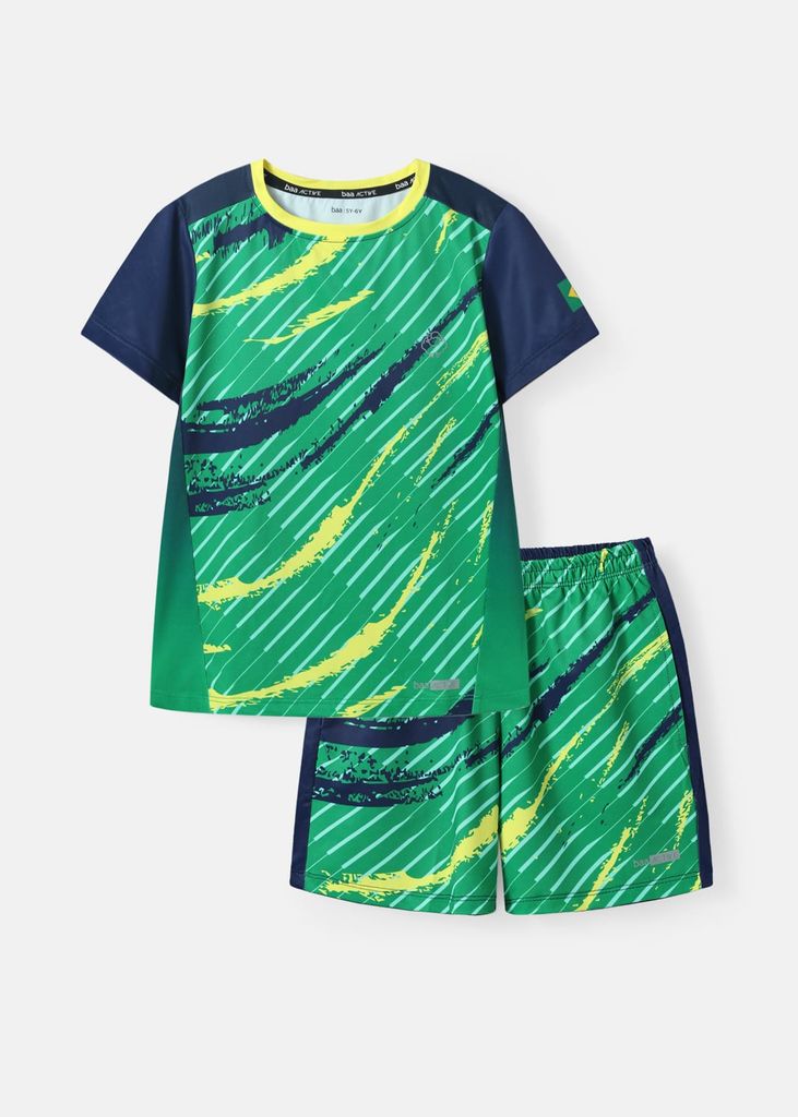 Set Thun Thể Thao Cho Bé Siêu Mát Ultra Cool Đội Tuyển Brazil