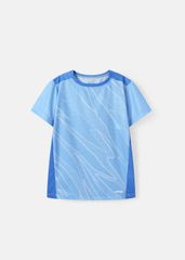 Áo Thun Thể Thao Cho Bé Siêu Nhẹ Ultra Light Xanh Nhạt Hoạ Tiết Abstract