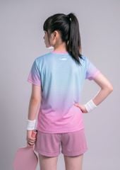 Áo Thun Thể Thao Cho Bé Siêu Nhẹ Ultra Light Xanh Nhạt Hoạ Tiết Halftone
