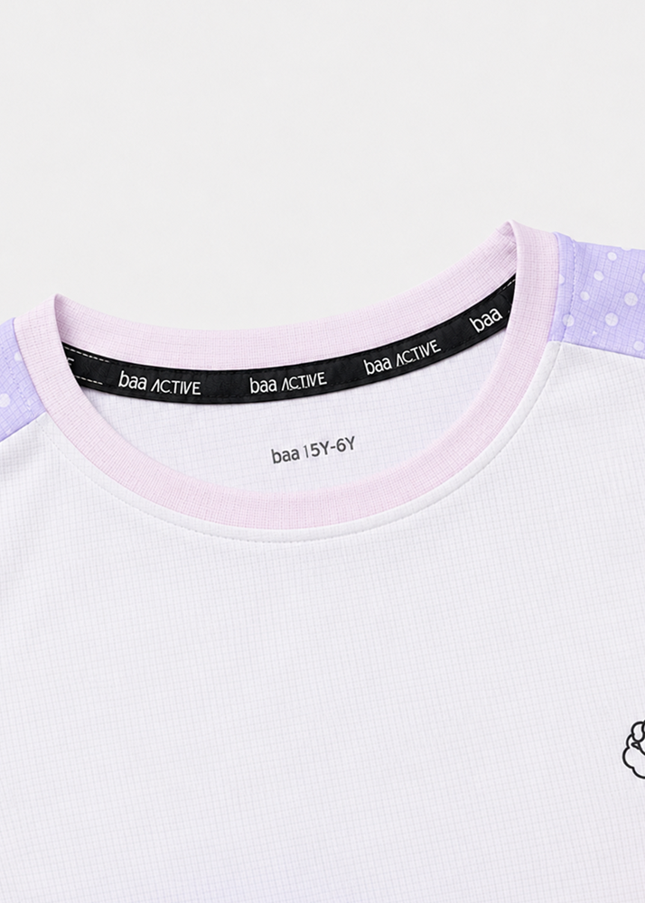 Set Thể Thao Cho Bé Siêu Nhẹ Ultra Light Họa Tiết Halftone Dots (Tím Ombre + Hồng Dâu 04 Form Ngắn)