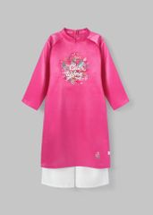 Cát Tường - Set Áo Dài Thêu Cao Cấp Bé Gái Hồng