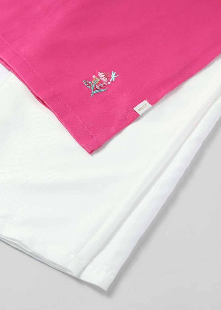 Cát Tường - Set Áo Dài Thêu Cao Cấp Bé Gái Hồng