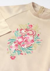 Giọt Nắng - Set Áo Dài Thêu Cao Cấp Bé Gái Be