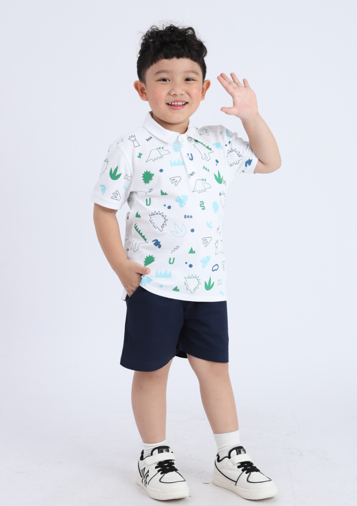 Quần Short Khakis Bé Trai Navy 03