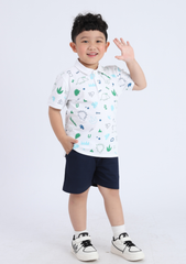Quần Short Khakis Bé Trai Navy 03