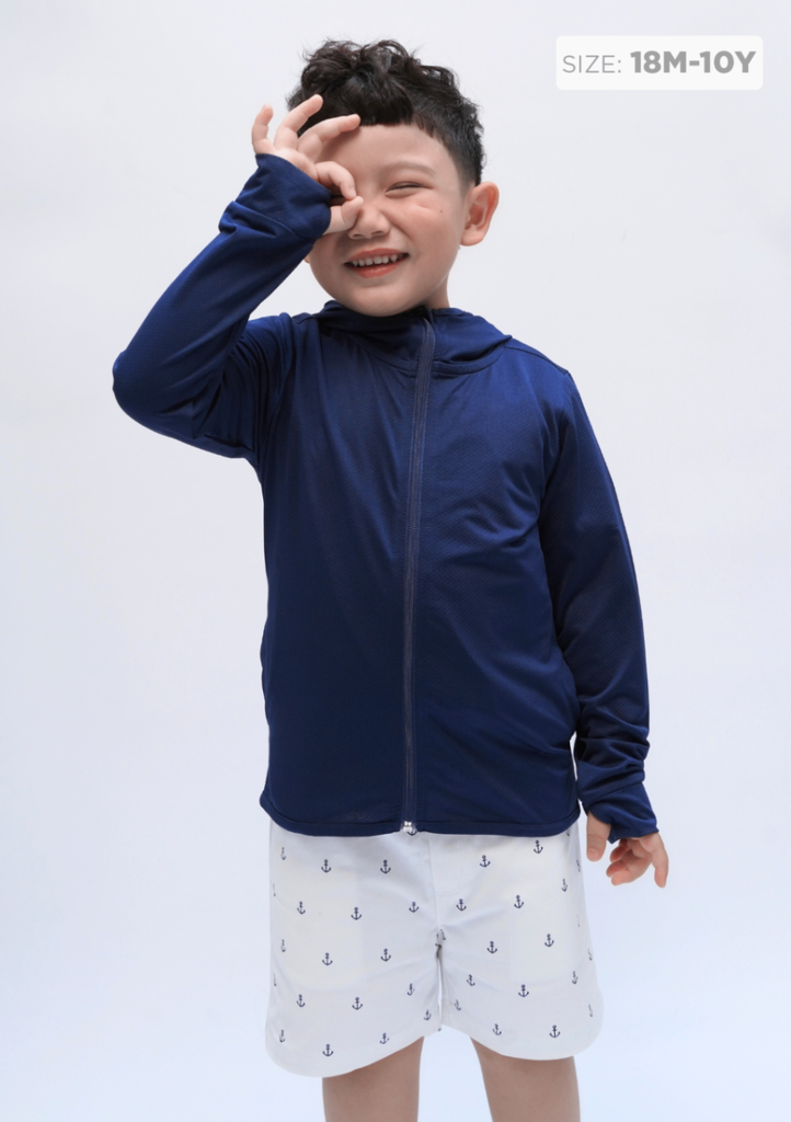 Áo Khoác Chống Nắng Tia UV Bé Trai Navy