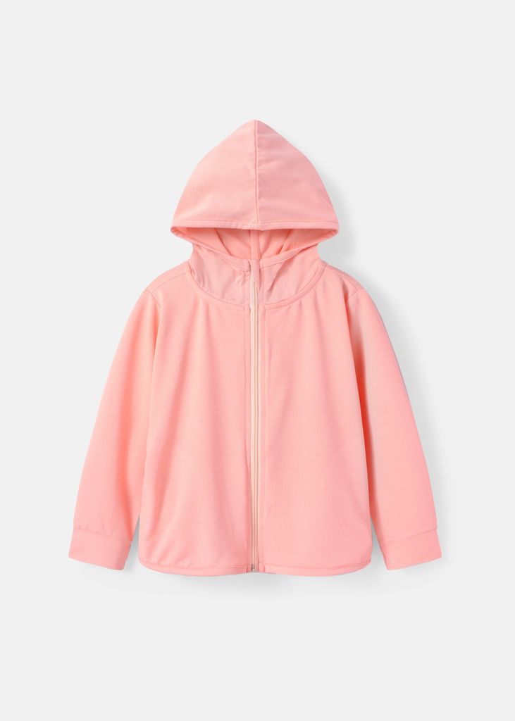 Áo Khoác Chống Nắng Tia UV Bé Gái Hồng Nhạt