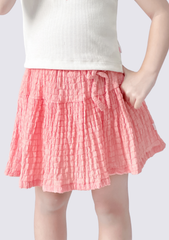 Chân Váy Quần Bé Gái Kate Nhún Hồng Nhạt