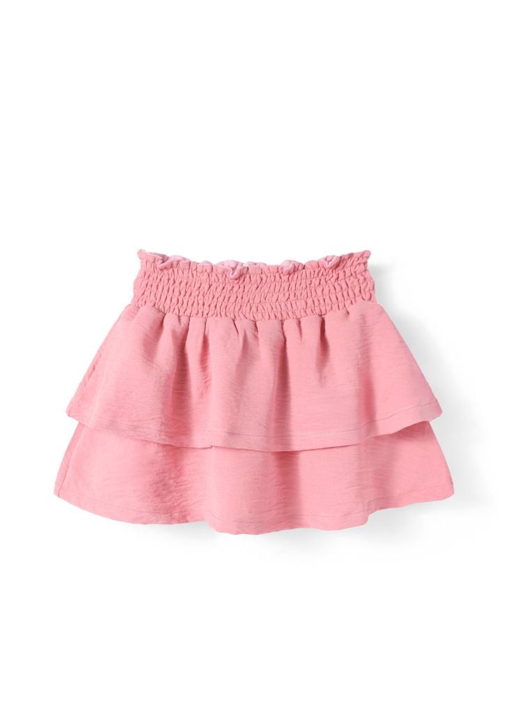 Chân Váy Quần Smocking Bé Gái Hồng Nhạt